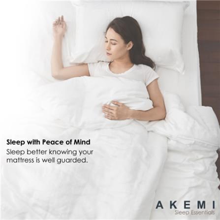 AKEMI MATTRESS PAD SLEEP ESSENTIAL QUEEN WHITE