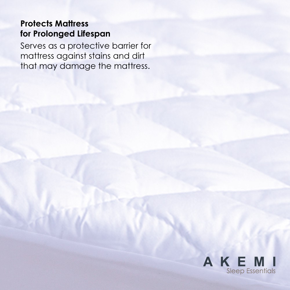 AKEMI MATTRESS PAD SLEEP ESSENTIAL KING WHITE