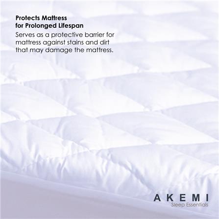 AKEMI MATTRESS PAD SLEEP ESSENTIAL KING WHITE