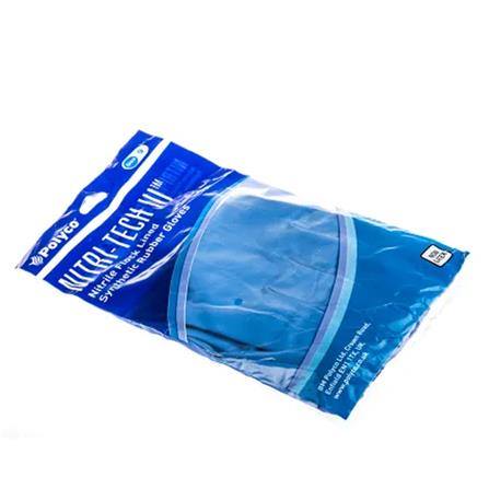 POLYCO  REUSABLE NITRILE GLOVES 946BL #9 (BLUE)