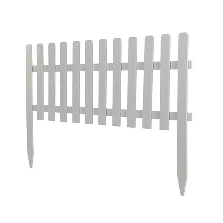 RUBBERWOOD FENCE WITH STAKE U-01 XL W110XH70CM  WHITE