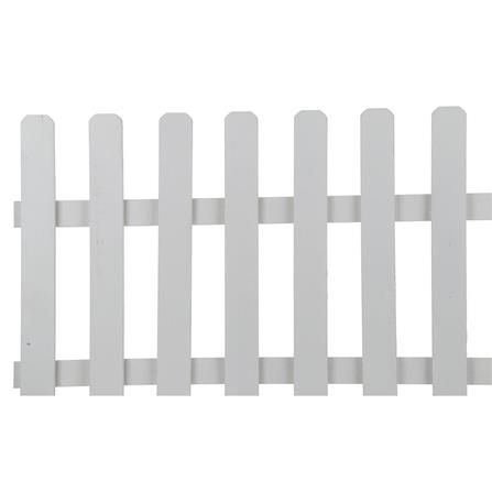 RUBBERWOOD FENCE WITH STAKE U-01 XL W110XH70CM  WHITE