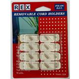 REX REMOVABLE CORD HOLDERS 1820 WHITE