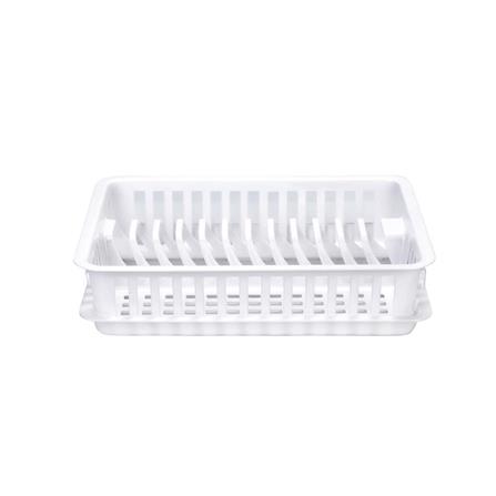 MINI PLASTIC DISH DRAINER WITH TRAY SN 540 WHITE