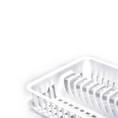 MINI PLASTIC DISH DRAINER WITH TRAY SN 540 WHITE