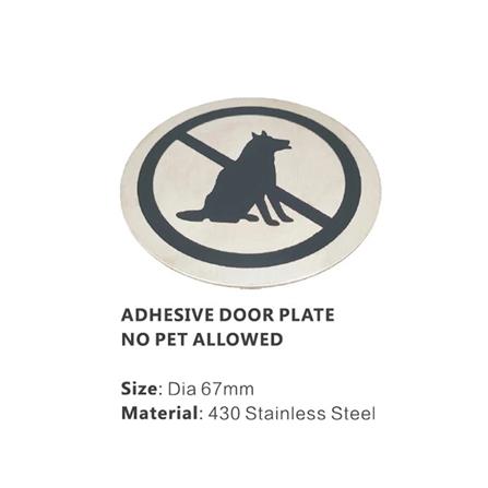 AVIO DESTINATION BOARD-NO PETS ALLOWED 6.7CM