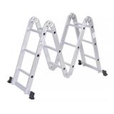 LADDER COMBINATION MODEL 12 STEPS FULL EXTENSION 336 CM JH603 FOLD DIMENSION W27XL36XH89.5 CM SILVER