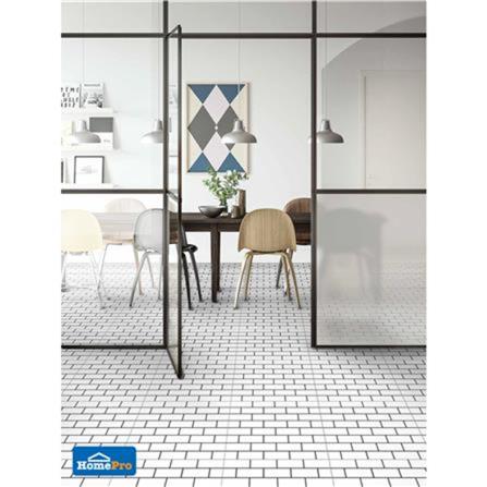 TARA FLOOR TILE 40x40CM COSMO BLACK AND WHITE 0.96M2