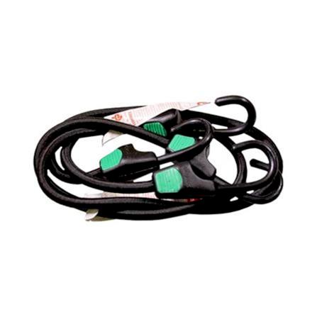 MECO ELASTIC BUNGEE RUBBER CORD WITH HOOK 800MM BLACK
