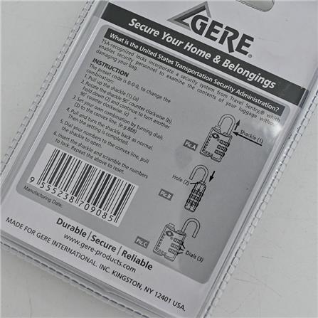 GERE 30MM CL32-338TSA SINGLE LUGGAGE PADLOCK