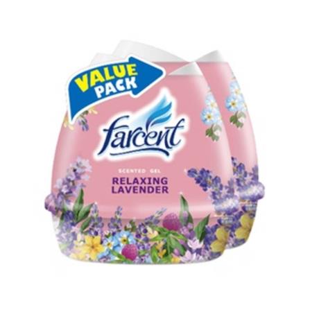 FARCENT AIR FRESHENER SCENTED GEL TWIN PACK 200G LAVENDER