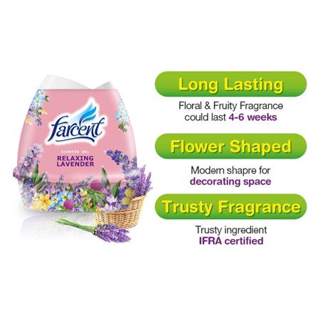 FARCENT AIR FRESHENER SCENTED GEL TWIN PACK 200G LAVENDER