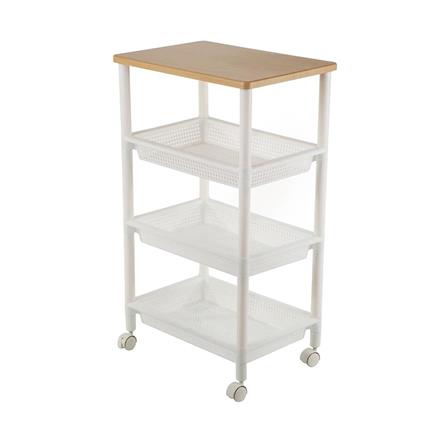 4 TIER SHELF IJ-ST01N 49X33.5X83CM WHITE