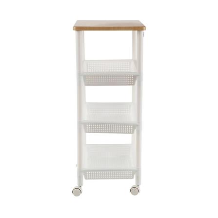 4 TIER SHELF IJ-ST01N 49X33.5X83CM WHITE