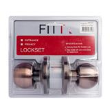 FITT 587AC ANTIQUE COPPER ENTRANCE KNOB