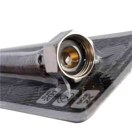 STAINLESS STEEL WATER INLET HOSE 24IN MOYA MY-SSB24