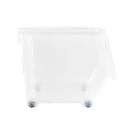 STORAGE BOX WITH WHEELS STACKO HP 70551 M CLEAR