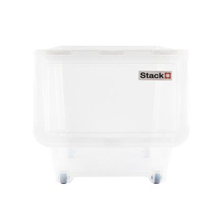 STORAGE BOX WITH WHEELS STACKO HP 70551 M CLEAR