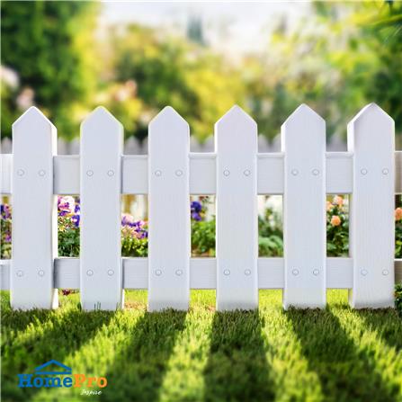 PLASTIC FENCE SPRING 102 W40XH21CM WHITE 4PCS