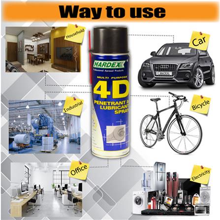 HARDEX 4D PENETRANT & LUBRICANT SPRAY HD412 120ML