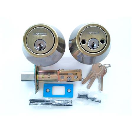 HAFELE DOUBLE DEADBOLT 489.10.521 ANTIQUE BRASS
