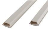 ELECKTA TRAPEZOID SHAPED CABLE RACEWAY 25X10MMX1M WHITE