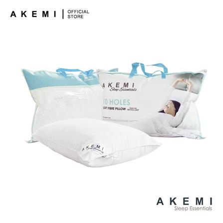 AKEMI PILLOW SLEEP ESSENTIALS 10 HOLES 48CM X 74CM WHITE
