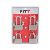 PADLOCK FITT MK 50MM 4EA/SET STAINLESS STEEL