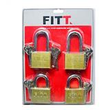 PADLOCK FITT MK 50MM 4EA/SET GOLD