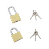 PADLOCK FITT MK 50MM 3EA/SET GOLD
