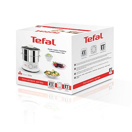 TEFAL FOOD STEAMER VC1451 980WATT 6.0LITER STAINLESS STEEL 2TIER