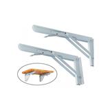 AVIO SELF-LOCK FOLDING BRACKET 12INCH 2PCS WHITE