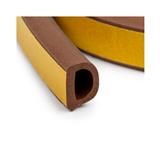 REX D-PROFILE DOOR GAP SEAL 5 METER BROWN