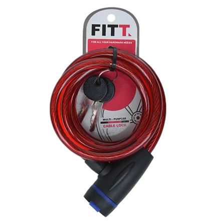 KEYED CABLE LOCK FITT 3.8MMX1.5M