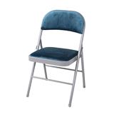 FURDINI FAIR FOLDING CHAIR VELVET BLUE