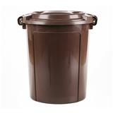 HOMEPRO APISITH ROUND BUCKET WITH LOCK LID 333 W47XD47XH53 CM 62L BROWN