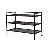 3 TIER SHOE RACK STACKO SHE15909 BROWN 67.3X30.9X48.5CM