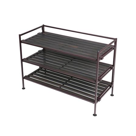 3 TIER SHOE RACK STACKO SHE15895 BROWN