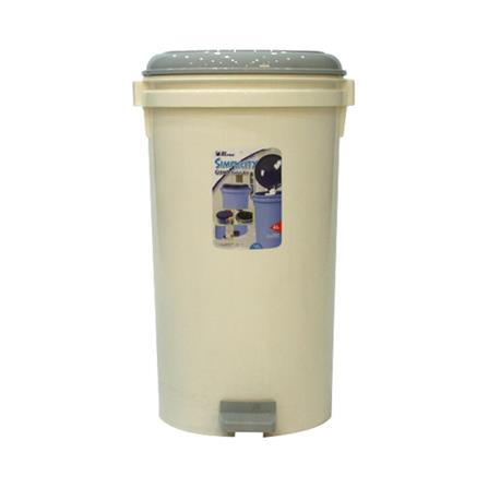 ROUND PEDAL DUSTBIN REANGWA 9086 35L WHITE/GREY