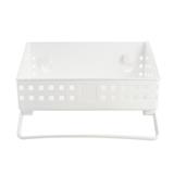 PLASTIC BASKET WITH SUCTION CUP R1820 WHITE