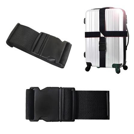 GLOBAL ADJUSTABLE LUGGAGE CROSS STRAP BLACK