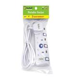 ACEBELL TRAILING SOCKET 3 GANG 2 METERS WHITE
