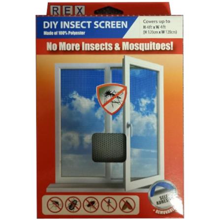 REX POLYESTER DO-IT-YOURSELF INSECT SCREEN 4X4FT RX3