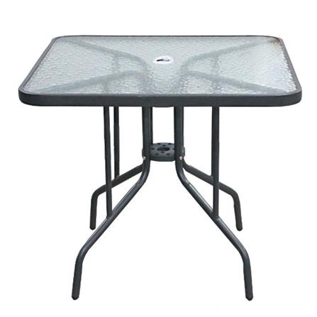 HOMEPRO SPRING TABLE SQUARE INDOOR & OUTDOOR PHGF-T610 W80XD80XH70 CM CHARCOAL GREY