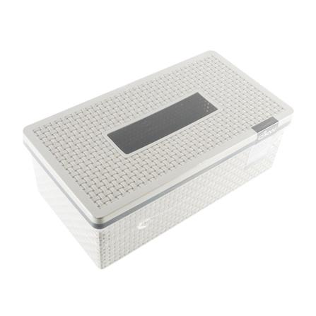 TISSUE BOX PP SAAN GRAY
