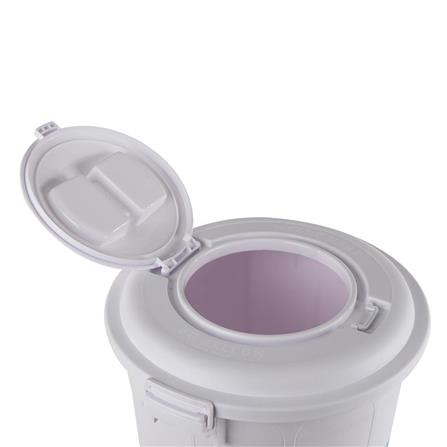 ROUND BUCKET WITH LOCK LID PLIM 115L (30.3.gl) WHITE