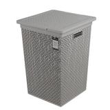 CLOTHBASKET SQUAREWITHLID HH-1110 GREY