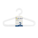 CLOTHES HANGER PLIM H-006 WHITE PACK6