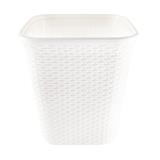 CLOTH BASKET TALL SQUARE 5989 PLIM WHITE