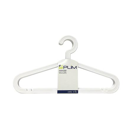 HOMEPRO PLIM CLOTH HANGER 6 PCS H-005 WHITE
